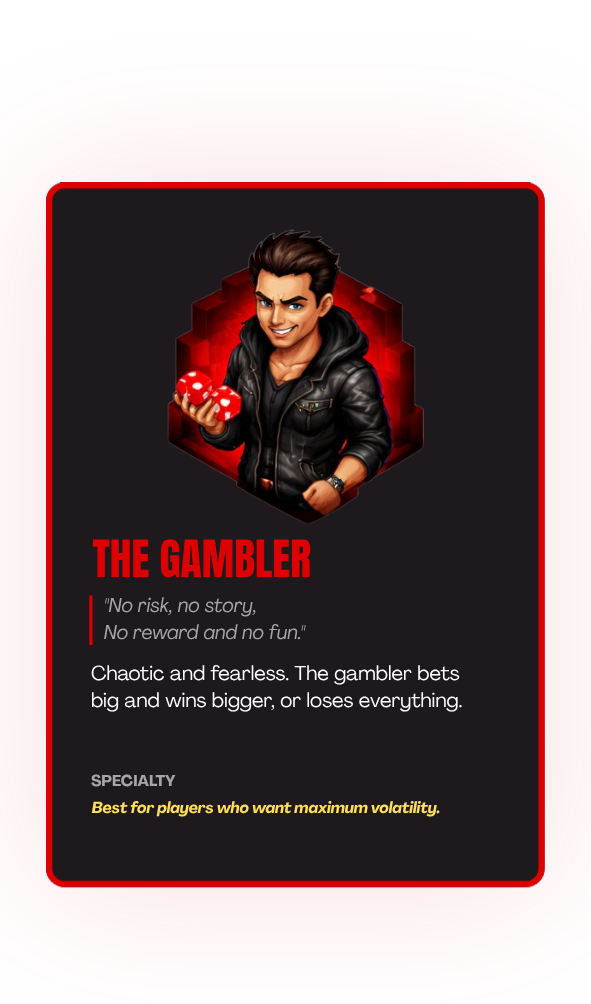 The Gambler card